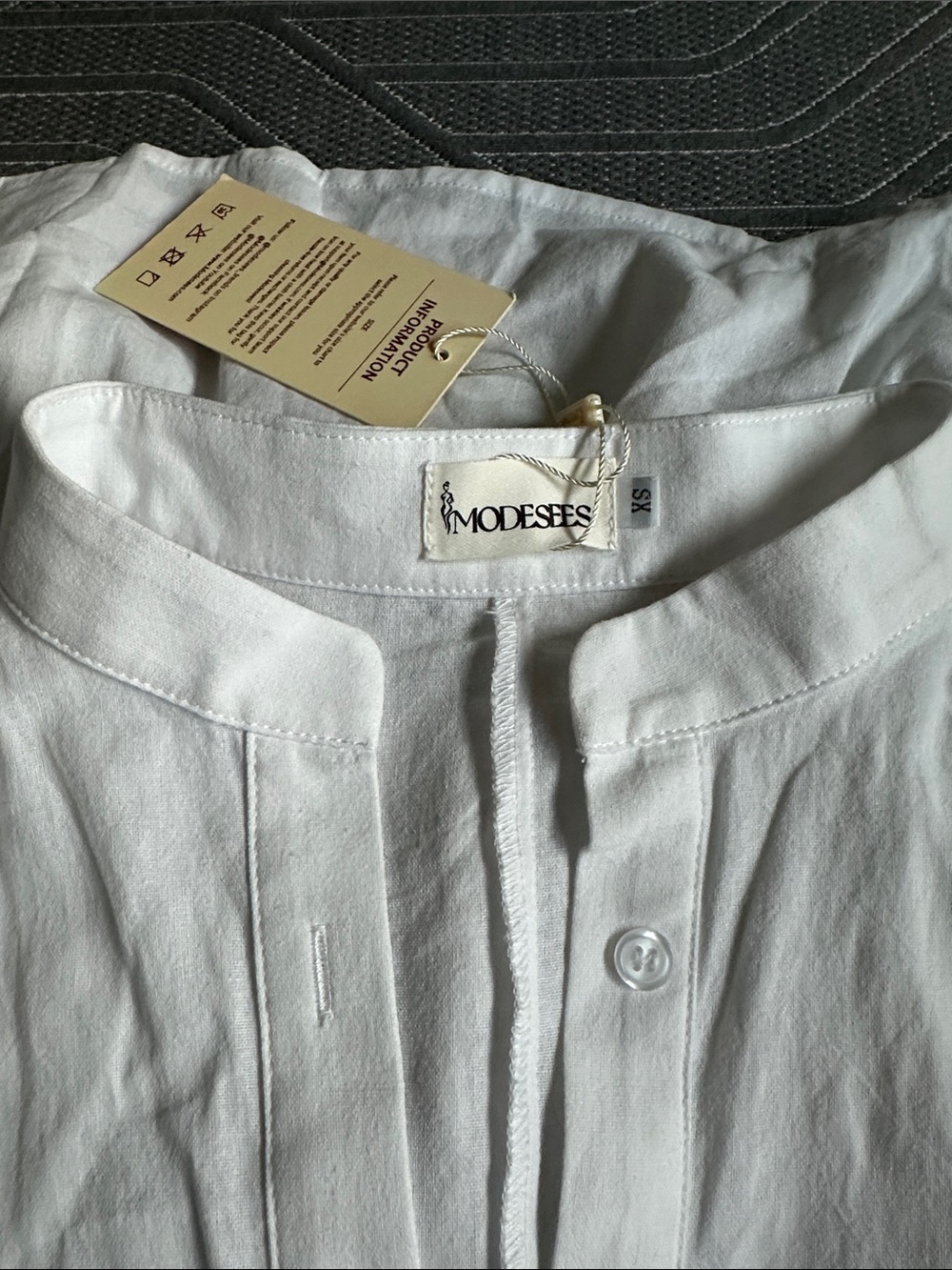 Modesees kind sleeve linen dress NWT - Picture 2 of 4